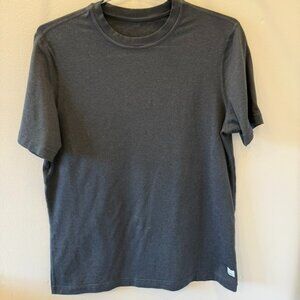 Vuori Short Sleeve Ponto Performance Tee Color Black Heather Size Small